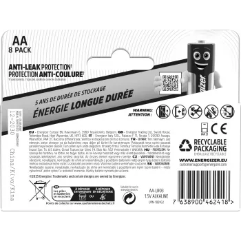 Energizer Everyday AA/LR6 sārmu baterijas (DHP8)