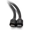C2G 2,5 pēdu Thunderbolt 4 USB-C kabelis - 40Gbps, 100W PD, 8K, melns