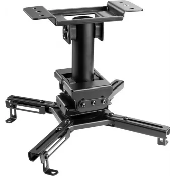 VALUE universālie griestu projektora stiprinājumi ar 15 kg ietilpību, 360° rotāciju, melns