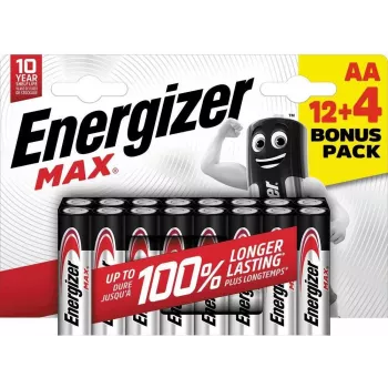 Energizer Max 316920 AA Mignon sārma baterija, 1.5 V, 16 gab.