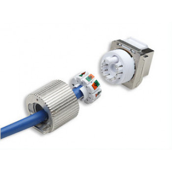Intellinet 167222 Cat6 FTP RJ45 Keystone Jack, bez instrumentiem, ekranēts, cinka sakausējums