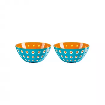Guzzini Le Murrine 2 bļodu komplekts 12 cm zils/oranžs
