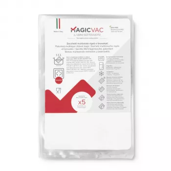 MagicVac 50 vakuuma maisiņi 40x60 cm (50 gab.) – universāli reljefi pārtikas uzglabāšanas maisiņi ārējiem vakuuma blīvētājiem