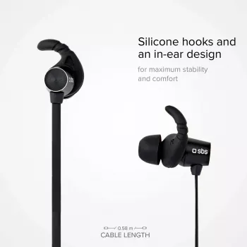 SBS TEEARBT501K Bezvadu Bluetooth austiņas ar mikrofonu, melnas