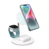 SBS TEWIRMAG3IN1 3-in-1 bezvadu lādētājs ar MagSafe iPhone, Apple Watch un AirPods