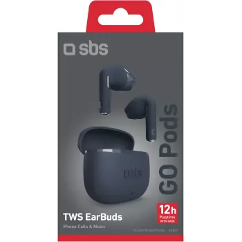 SBS Go Pods TWS bezvadu austiņas, tumši zilā krāsā (TEEARTWSGOPODSG)