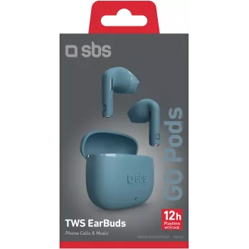 SBS Go Pods TWS bezvadu austiņas, petrolejzilā krāsā (TEEARTWSGOPODSP)