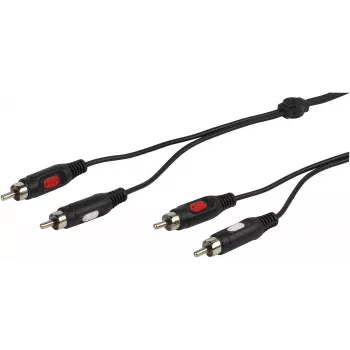 Vivanco audio kabelis 2xRCA – 2xRCA 1.5 m (VVA2RCA15MMK)