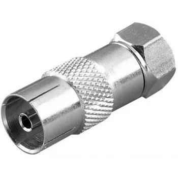 Vivanco adapteris F spraudnis – koaksiālā ligzda (VVSATCOAXSATMF)