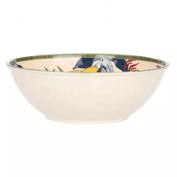 ROSE&TULIPANI LIMU liels balts salātu bļoda - 36 cm keramika