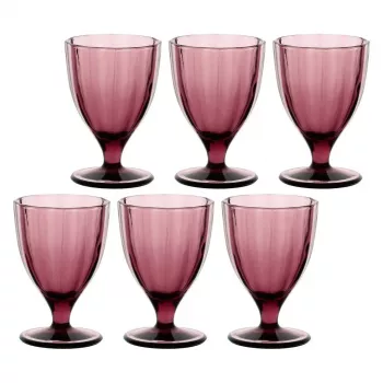 ROSE&TULIPANI 6 Amami glāžu komplekts - purpura, 300 ml