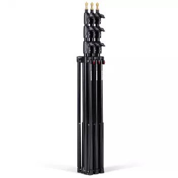 Manfrotto 1004BAC-3 gaisa amortizācijas 4 sekciju gaismas statīvu komplekts (3 gab., melns)