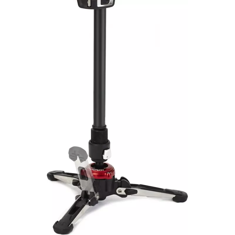 Manfrotto MVMXPROBASE šķidruma monopoda pamatne ar FLUIDTECH 3D kustību XPRO monopodiem, melna