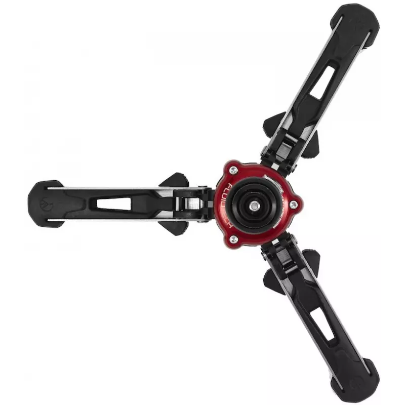 Manfrotto MVMXPROBASE šķidruma monopoda pamatne ar FLUIDTECH 3D kustību XPRO monopodiem, melna