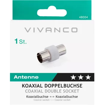 Vivanco antenas adapteris, koaksiālais savienotājs (VVANADATFF)