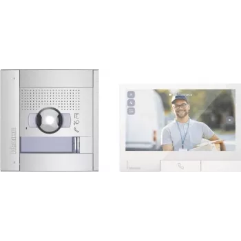 LEGRAND Bticino 363532 Flex'ONE video durvju atvēršanas komplekts ar Sfera durvju staciju (1 un 2 zvanu pogas), 1-virziena