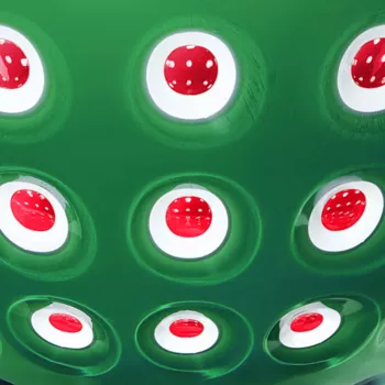 Guzzini Le Murrine 2 bļodu komplekts 12 cm, smaragdzaļa/balta/sarkana