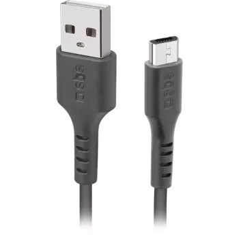 SBS USB–microUSB kabelis 1 m, melns (LTHL200)