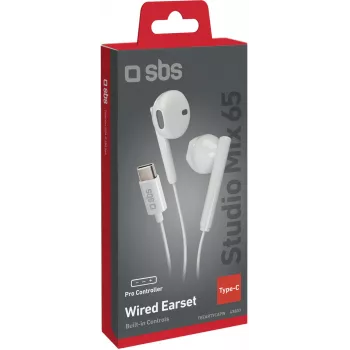 SBS Studio Mix 65c vadu USB-C austiņas, baltas (TEEARTYCAPW)