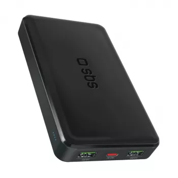 SBS TTBB10000FASTPD20K 10000mAh Power Delivery 20W Power Bank Melns