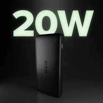 SBS TTBB10000FASTPD20K 10000mAh Power Delivery 20W Power Bank Melns