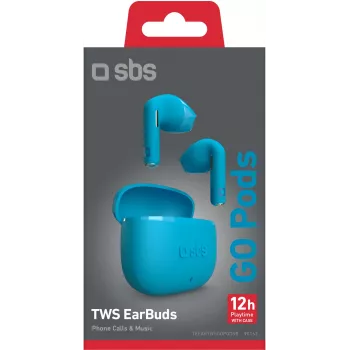 SBS Go Pods bezvadu TWS austiņas, zilas (TEEARTWSGOPODSB)