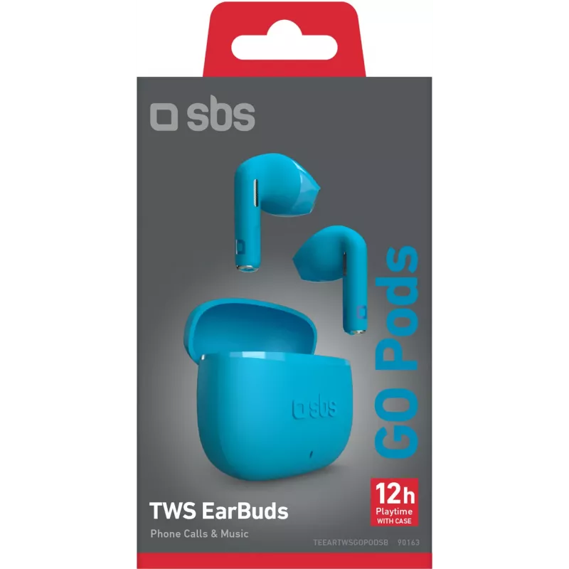 SBS Go Pods bezvadu TWS austiņas, zilas (TEEARTWSGOPODSB)