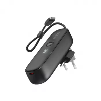 SBS TETRBB5000PD20 5000 mAh 20W Power Delivery Power Bank Melns