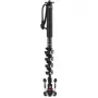 Manfrotto XPRO Monopod+ MVMXPROC5 oglekļa šķiedras 5 sekciju video monopods ar FLUIDTECH pamatni