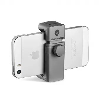 Manfrotto MTWISTGRIP Universāls viedtālruņa turētājs ar Twist-Lock, alumīnijs, melns/pelēks