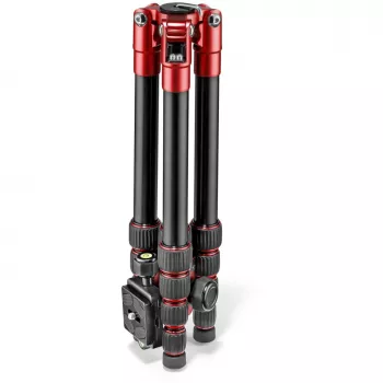Manfrotto Element Traveller 5 sekciju alumīnija statīvs ar lodveida galvu, sarkans