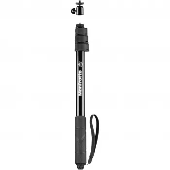 Manfrotto MPOLEVR alumīnija pagarinājuma stabs 360° un action kamerām, 4 sekcijas, 66-200 cm, melns