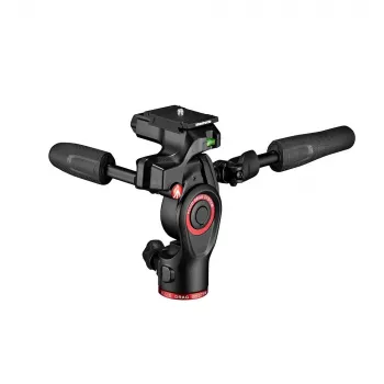 Manfrotto MH01HY-3W 3-virzienu hibrīda galva statīvam, technopolimērs, 6kg slodze, Arca-Swiss ātrā atbrīvošana, melna
