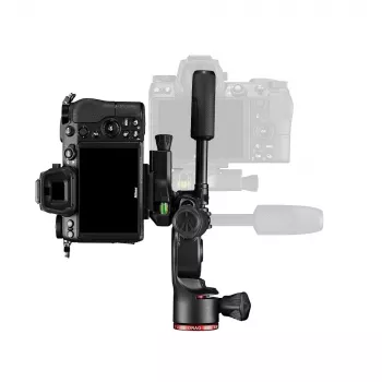 Manfrotto MH01HY-3W 3-virzienu hibrīda galva statīvam, technopolimērs, 6kg slodze, Arca-Swiss ātrā atbrīvošana, melna