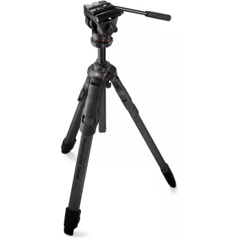 Manfrotto ONE oglekļa šķiedras statīva komplekts ar 500X šķidruma galvu (MKONEC-500X)
