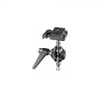 Manfrotto 155RC divu asu galviņa ar ātrās fiksācijas plāksni, 6 kg slodze, 360° panoramēšana, alumīnijs, melna