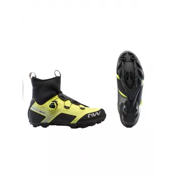 Northwave Celsius XC ziemas MTB velo apavi Black/Yellow Fluo