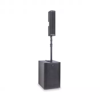 Soundsation Livemaker 12 PRO aktīvā PA sistēma ar 8 kanālu mikseri, 300W RMS, Bluetooth, USB/SD atskaņotāju, 2x 12 inch skaļruņi