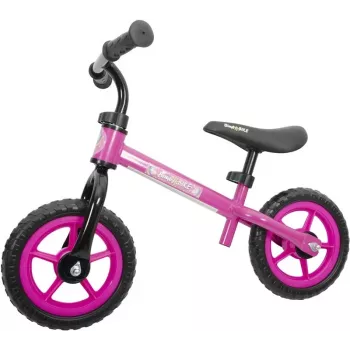 Balance Bicycle 10 Pink - īpaši viegls bērnu velosipēds ar caurduršanai izturīgām EVA riepām, regulējamu sēdekli un stūri, 18 mēneši–5 gadi, 25 kg maks.