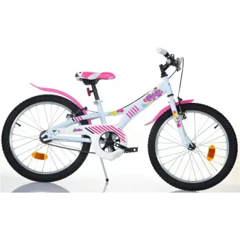Bērnu velosipēds Candy 20 77330 balts/rozā