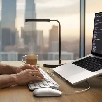 Satechi Slim LX3 vadu tastatūra ar apgaismojumu un ciparu bloku, USB-C/USB-A, Mac/Windows pārslēgs, sudraba