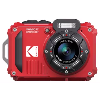 Kodak WPZ2RD6 Sarkanā 16.35MP Ūdensizturīgā Wi-Fi kompaktkamera