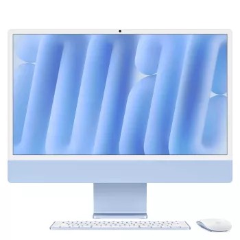 Apple iMac 24 inch Blue M4 8-Core CPU 8-Core GPU 16GB RAM 512GB SSD vācu tastatūra
