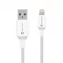 Tactical Stitch Thread USB-A uz Lightning kabelis, 1 m, balts