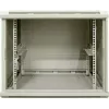 DSIT 12U Reversible sienas servera skapis ar stikla durvīm, balts, 600x600x635 mm