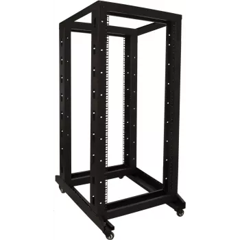DSIT 27U 19 inch brīvi stāvošs serveru skapis uz riteņiem, 600x800x1400 mm, neizjaukts, melns (DS-RR6827)