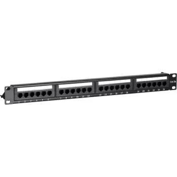 DS-IT CAT 5e UTP 24 portu 19 inch Rackmount sadales panelis (DS-Patch5-24UTP)