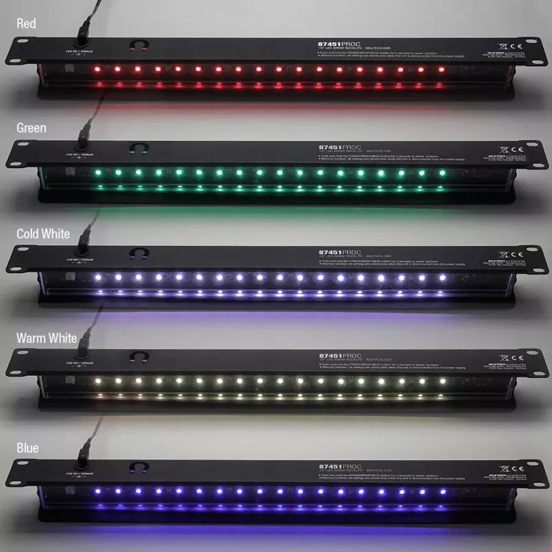 DSIT 19 inch Dizaina LED gaismas josla - daudzkrāsu RGB, USB barošana, pašlīmējoša, 30 LED