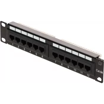 DSIT 10 collu 12 portu UTP CAT 6a sadales panelis DS-10Patch6a-12UTP