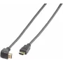 Vivanco High Speed HDMI kabelis ar Ethernet, 90 grādu leņķa, 1,5 m, melns (VVVHDMI30M1M90K)